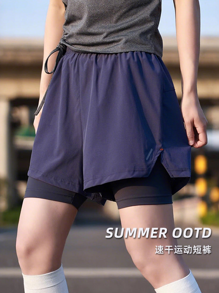 Performance Two-in-One Quick-Dry Activewear Shorts