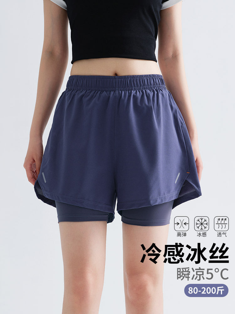 Two-in-One Quick-Drying Performance Athletic Shorts