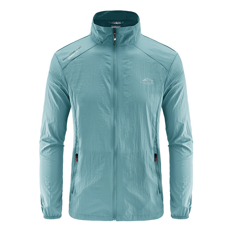 Men’s Ice Silk Vertical Collar Performance Sun Jacket