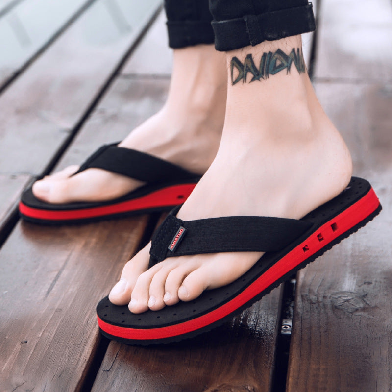 Men's Plus Size Non-Slip Open-Toe Summer Beach Flip-Flops