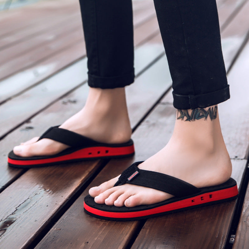 Men's Plus Size Non-Slip Open-Toe Summer Beach Flip-Flops