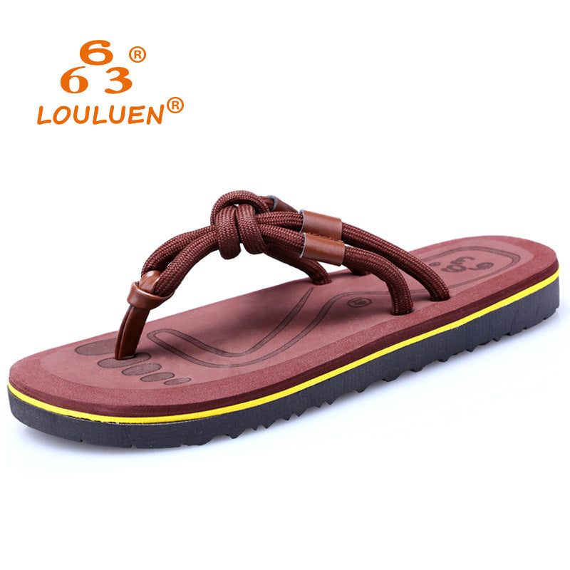Summer Casual Korean-Style Couple’s Beach Flip-Flops