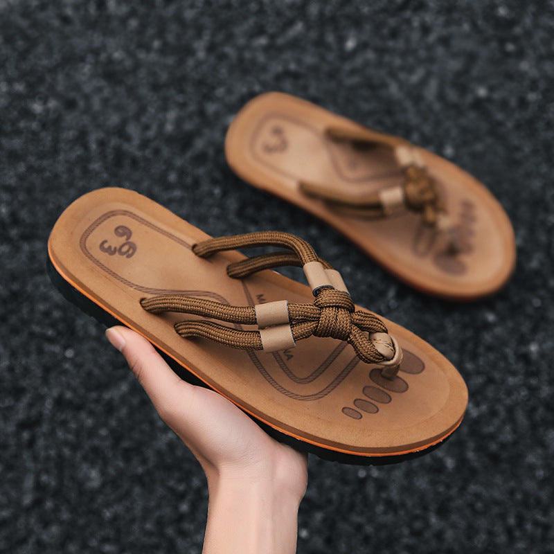 Summer Casual Korean-Style Couple’s Beach Flip-Flops