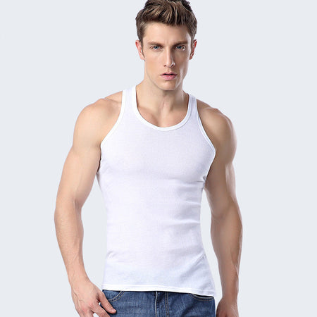 Men’s Slim Fit Breathable Cotton Sports Fitness Vest