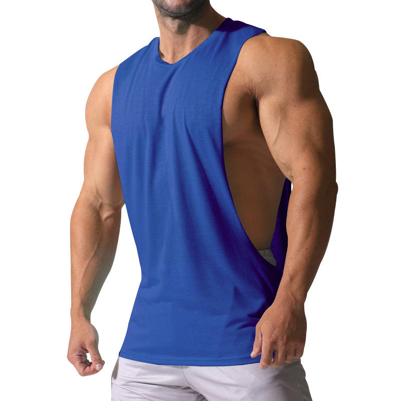 Men’s Summer Multi-Color Solid Fitness Sports Vest