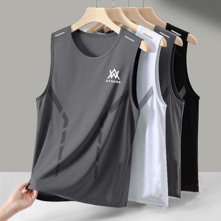 Men’s Ice Silk Quick-Drying Mesh Sports Vest