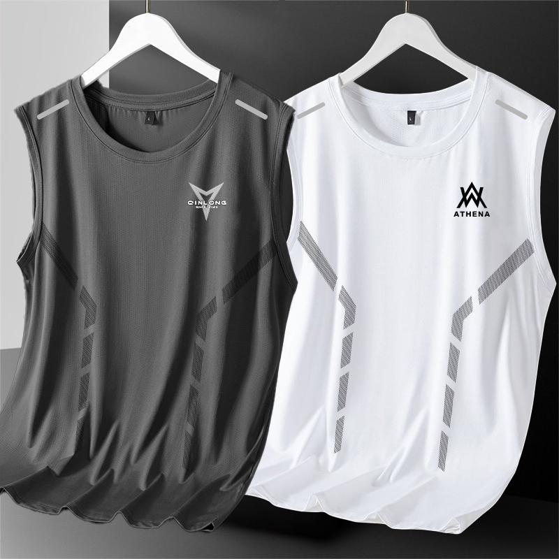 Men’s Ice Silk Quick-Drying Mesh Sports Vest