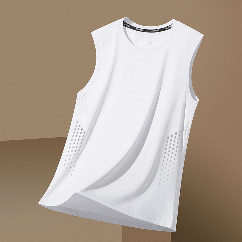 Men’s Ice Silk Basketball Training Sports Vest
