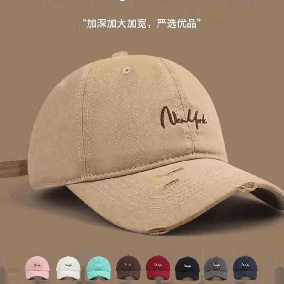 Premium Large Circumference Baseball Cap - Minimalist Sun Hat