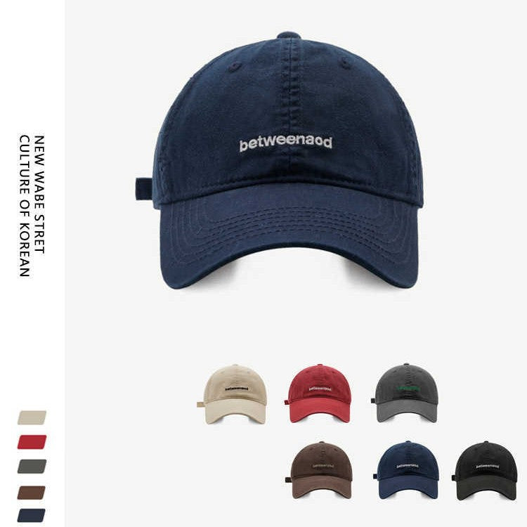 Embroidered Signature Soft Top Baseball Cap for Men and Women