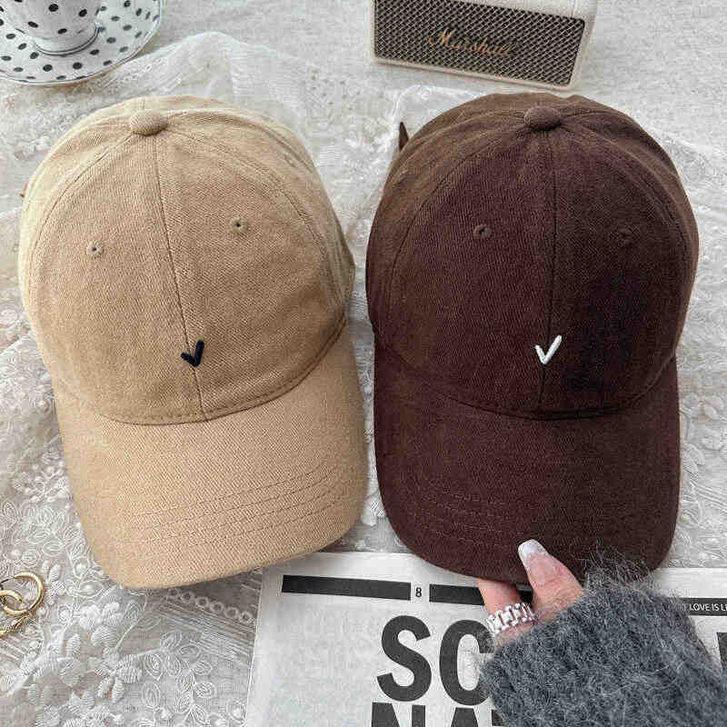 Vintage Washed Cotton Baseball Cap - Wide Brim Slimming Hat