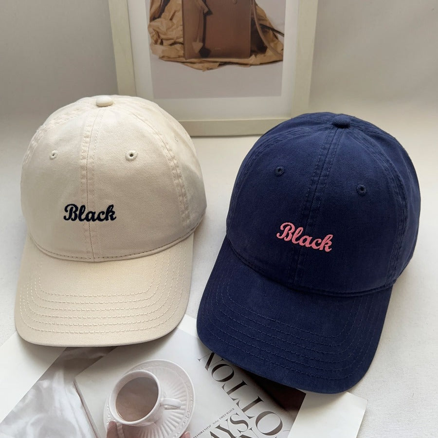 3D Embroidered Letter Soft Top Baseball Cap - Unisex Casual Hat