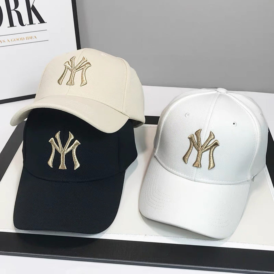 Embroidered Hard Top Baseball Cap - Premium Unisex Peaked Hat