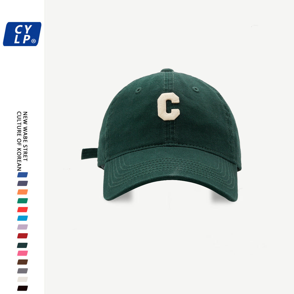Premium C Letter Embroidered Baseball Cap - Unisex Sun Hat