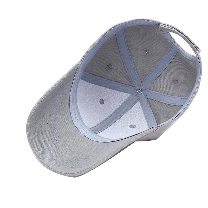 Minimalist Embroidered Logo Peaked Sun Hat