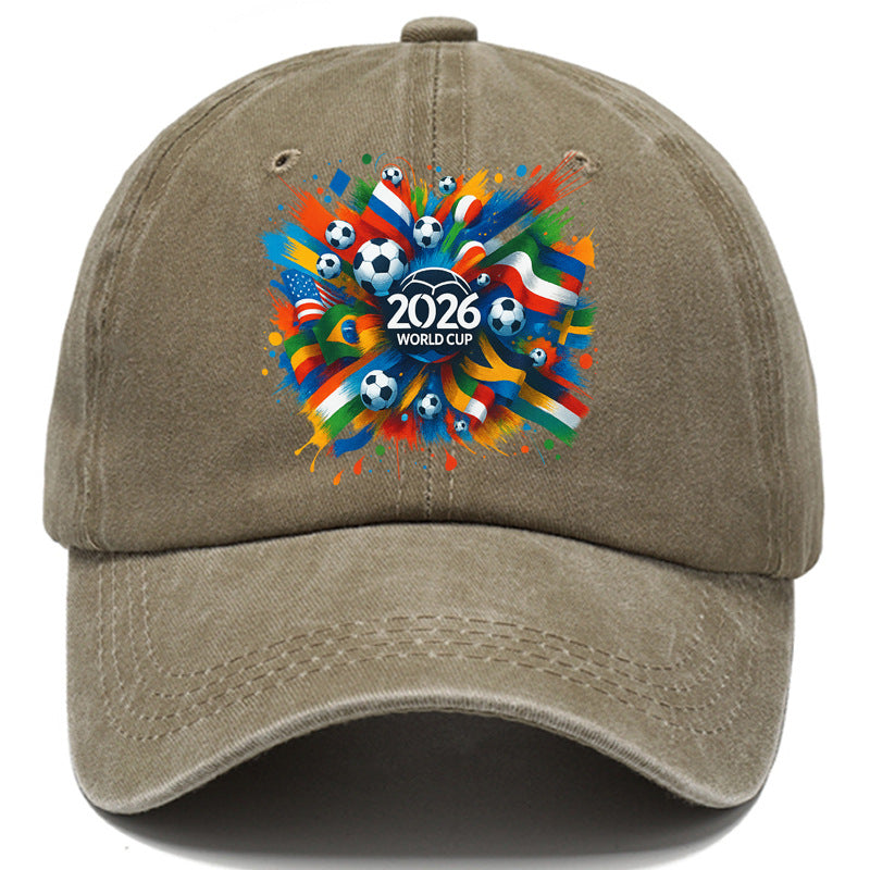 2026 Football World Cup Commemorative Washed Cotton Dad Hat