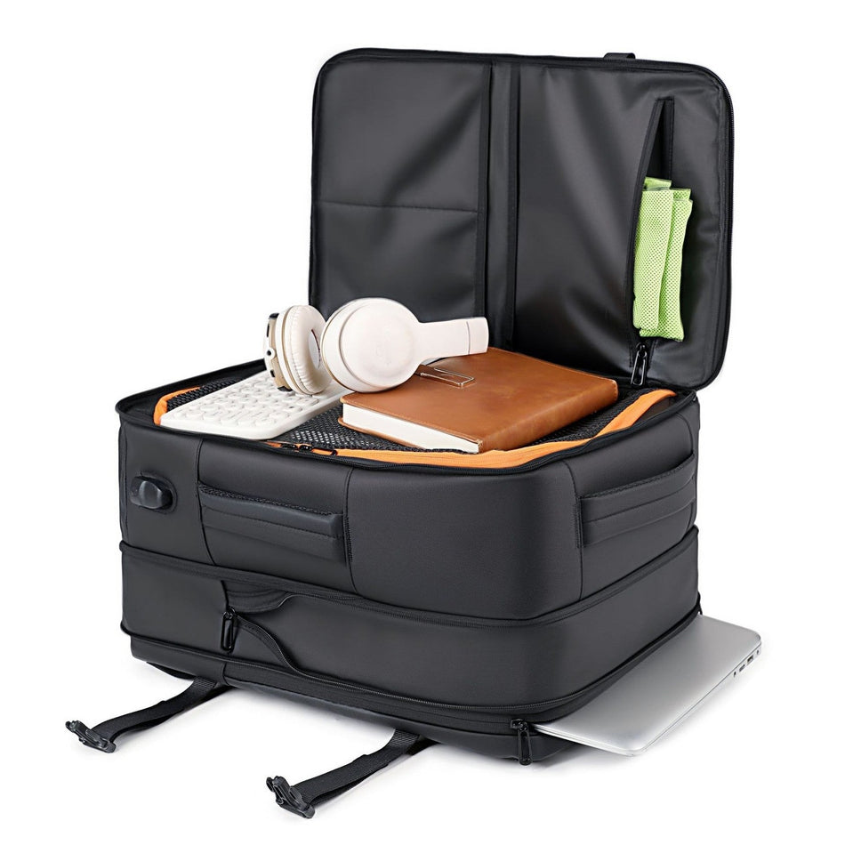 Men's Large Capacity Water-Repellent Business Travel Backpack