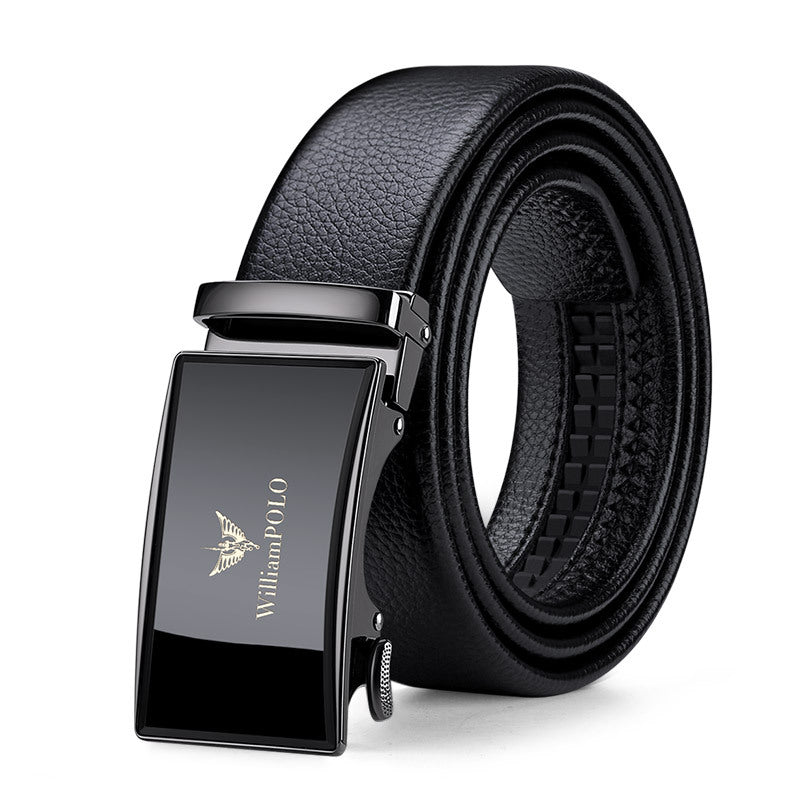 Emperor Paul Men’s Genuine Leather Belt with Alloy Buckle