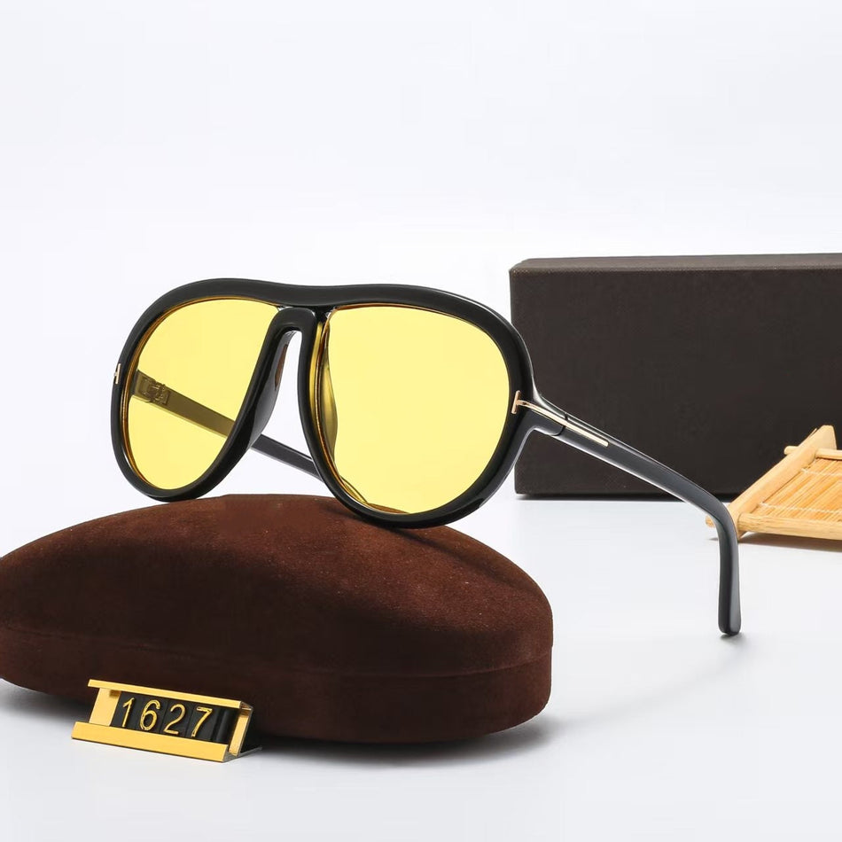Signature Square Frame Retro Polarized Fashion Sunglasses