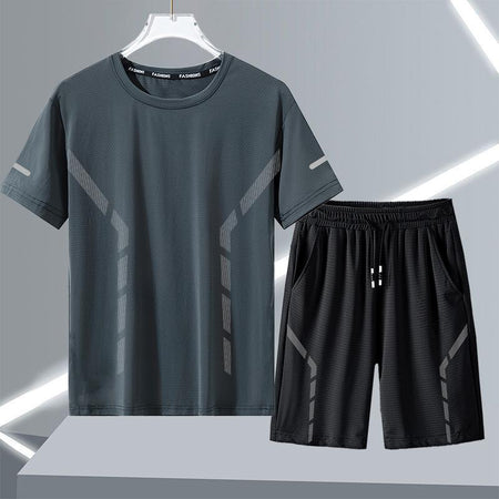 Longsha Men's Ice Silk Short-Sleeve Loungewear Suit – packaging