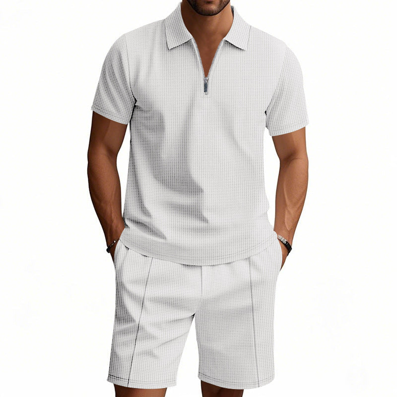 Couple's Matching Ice Silk Satin Loungewear Set – close-up
