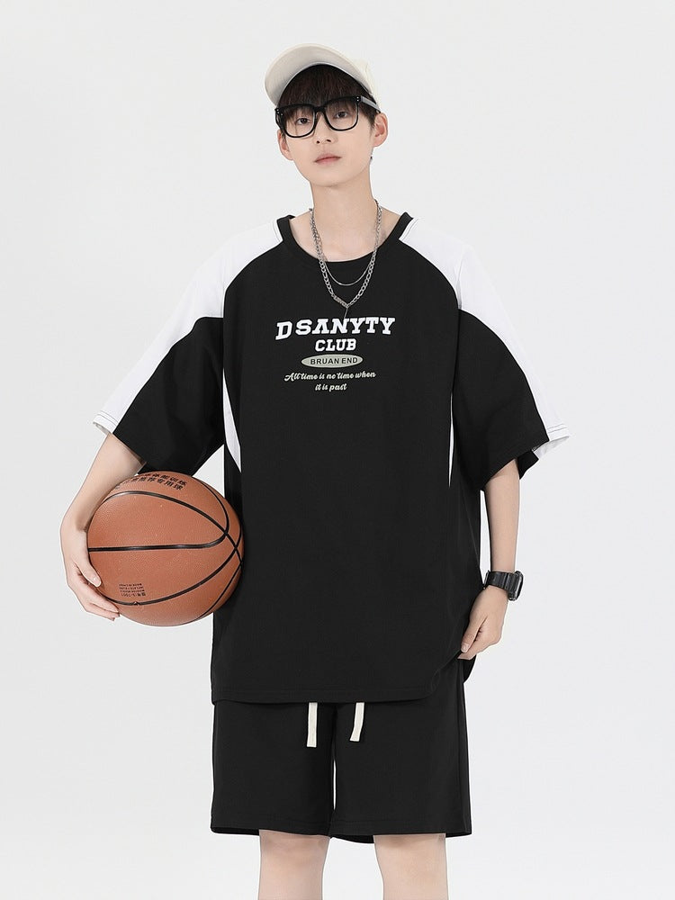 Men's Lightweight Summer Leisure Set: Relaxed Top and Shorts