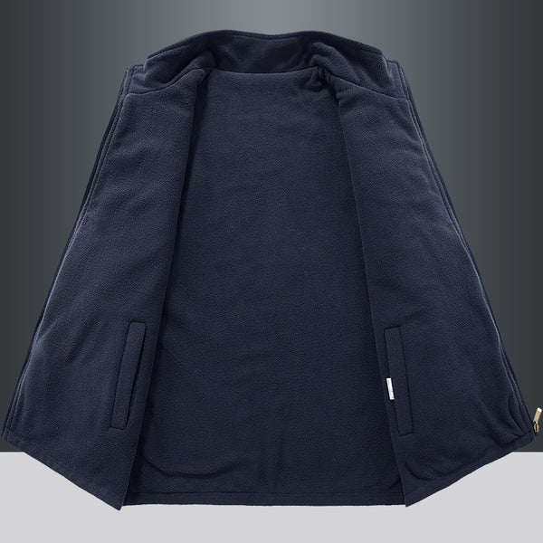 STOCK-Men’s Reversible Polar Fleece Outdoor Sports Vest