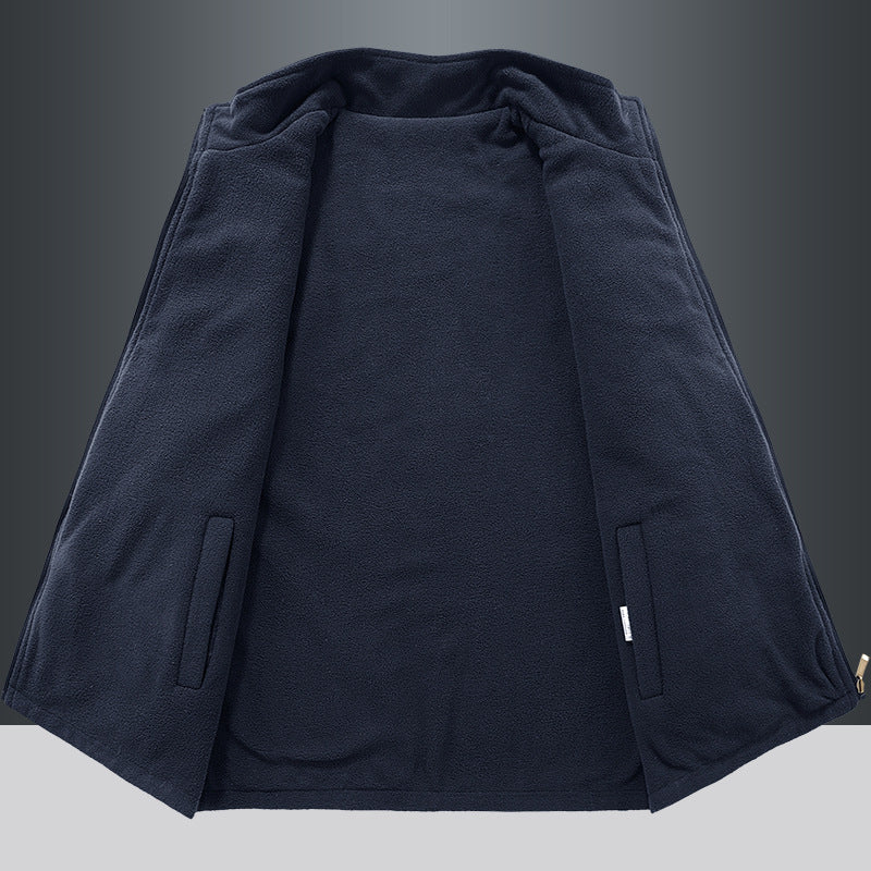 STOCK-Men’s Reversible Polar Fleece Outdoor Sports Vest
