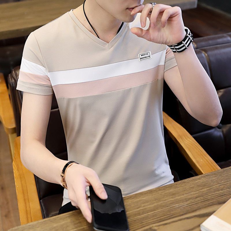 Men’s Versatile Slim Collar Short-Sleeved Summer Shirt