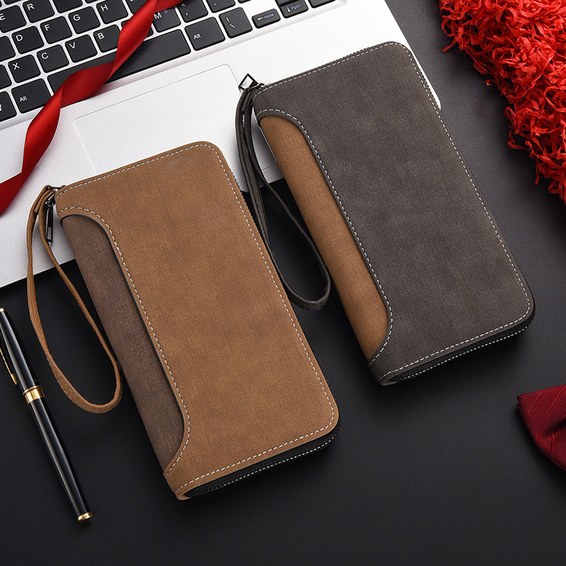 Men’s Multifunctional Large Capacity Leather Clutch Wallet