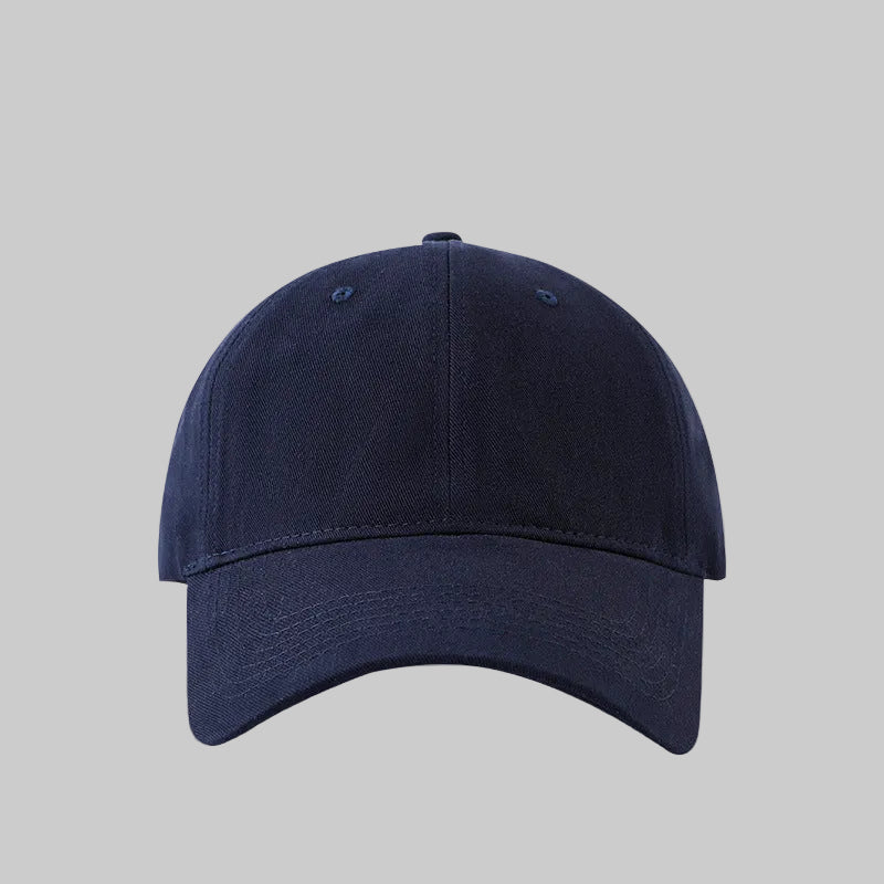 Deepened Solid Color Soft Top Baseball Cap for Large Profiles