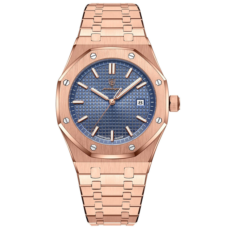 Men’s Swiss-Designed Waterproof Luminous Quartz Watch