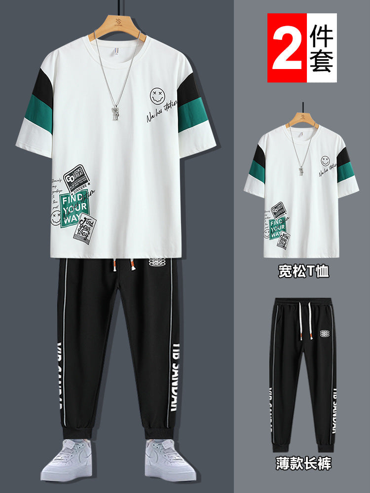 Men’s Summer Tailored T-Shirt and Performance Trouser Set