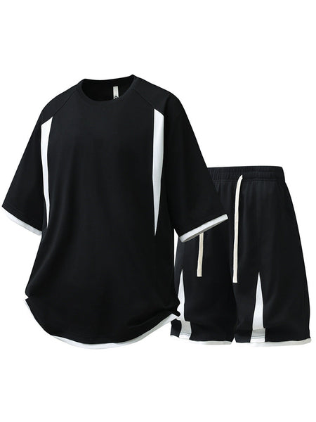Tiger & Leopard Shadow Couple's Ice Silk Loungewear Suit – close-up