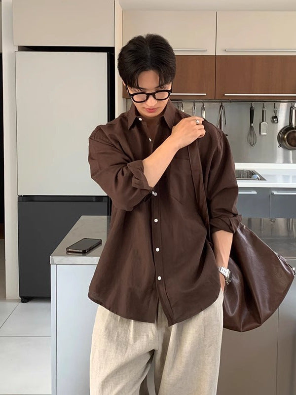 Couple's Cartoon Striped Ice Silk Loungewear Set – close-up