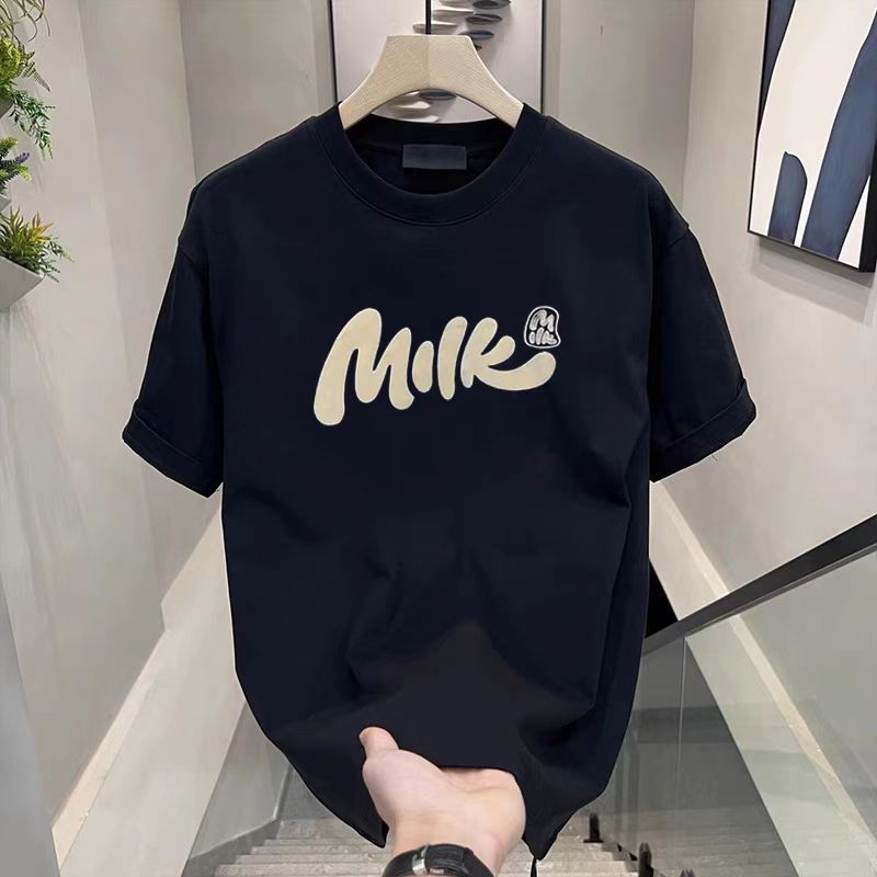 Men’s High-End Heavy Cotton Printed Summer T-Shirt