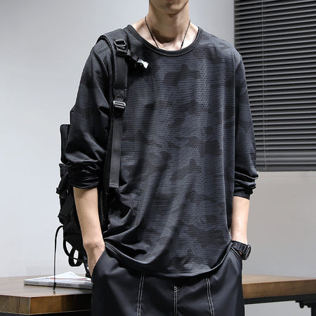 Couple's Ice Silk Long-Sleeve Loungewear Suit – texture detail