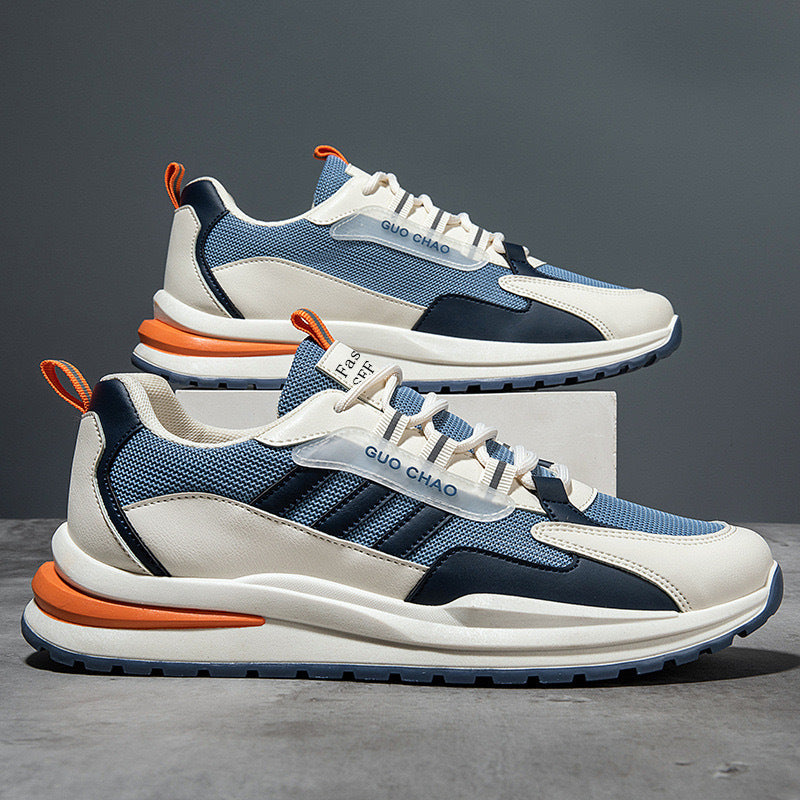 Men’s Contemporary Mesh Sneakers with Breathable Tech Sole