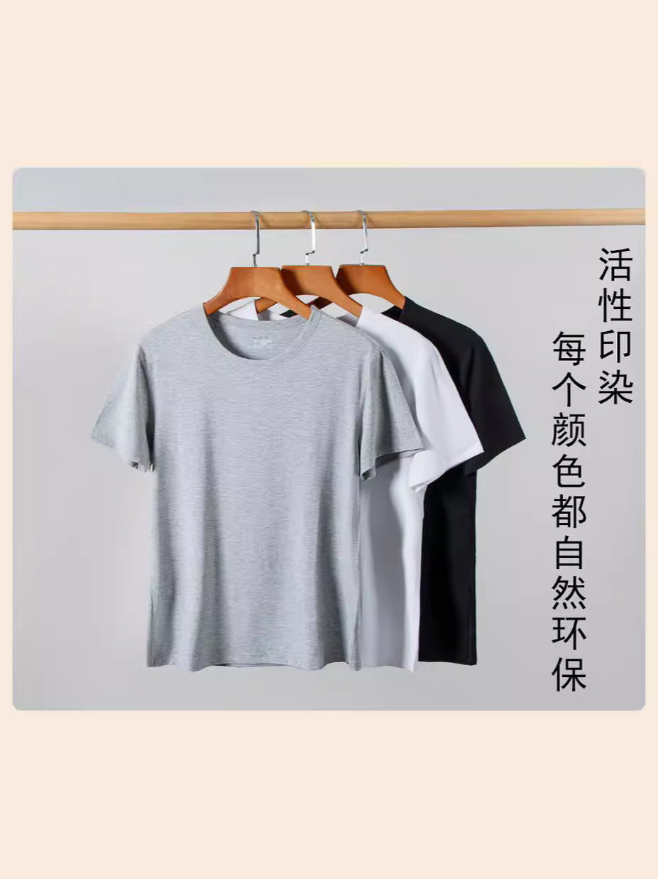 Men’s Premium Summer Crew Neck T-Shirt in High-Density Cotton