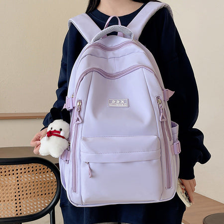 Black Premium Large Capacity Travel and Study Backpack for Girls