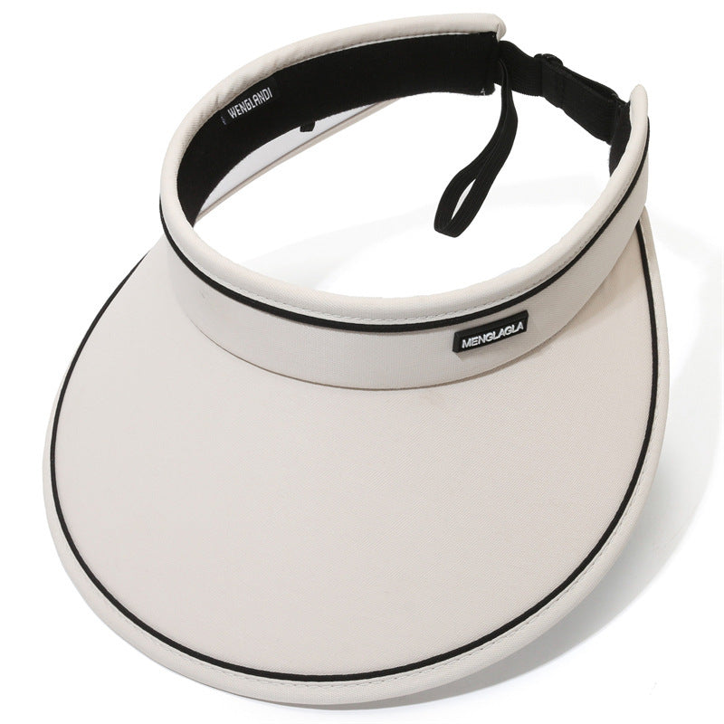 Candy [Off-White] UPF 50+ Wide Brim Sun Hat with Breathable Open-Top Design