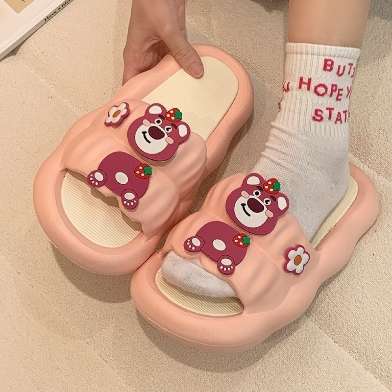 Cushioned Fairy Style Slides with Contoured Platform