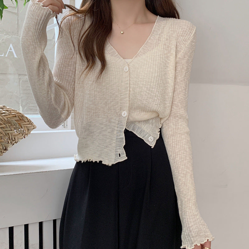 Open-Knit Mesh Sun Protection Cardigan and Bolero