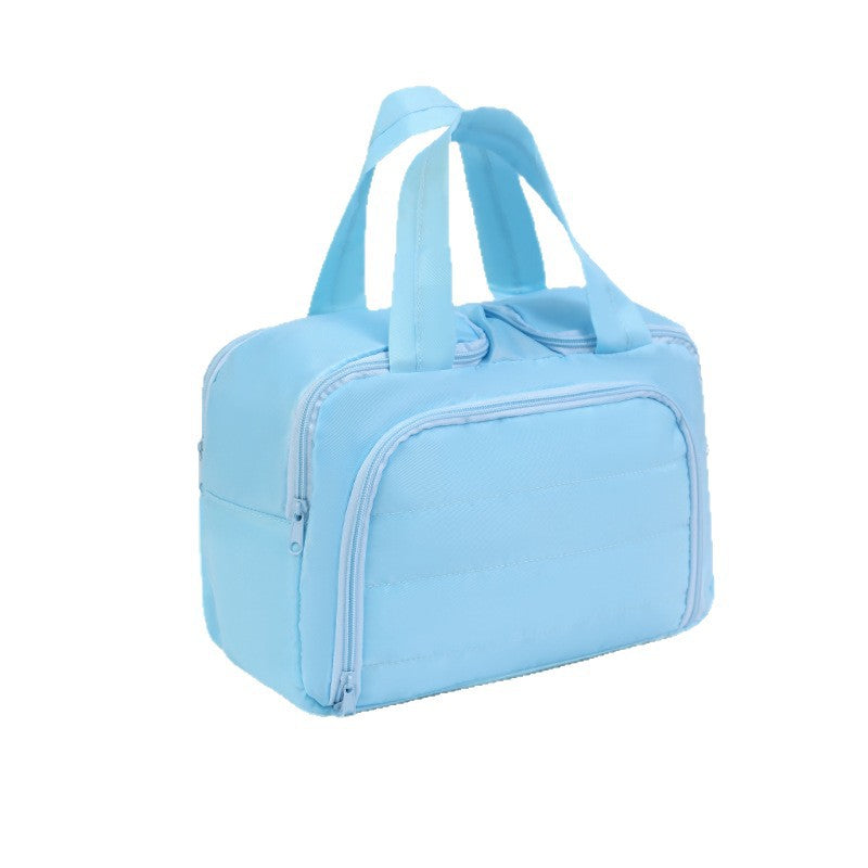 Large Capacity Partitioned Travel Toiletry and Cosmetic Bag