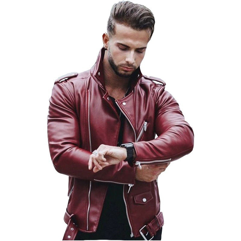 The Noir Commando Moto Jacket | Heavy-Craft Belted PU Leather