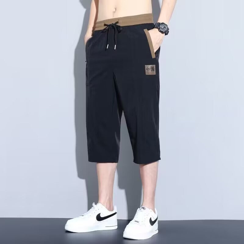 The Aero-Chill Ice Silk Trouser | Summer Quick-Dry Seven-Point