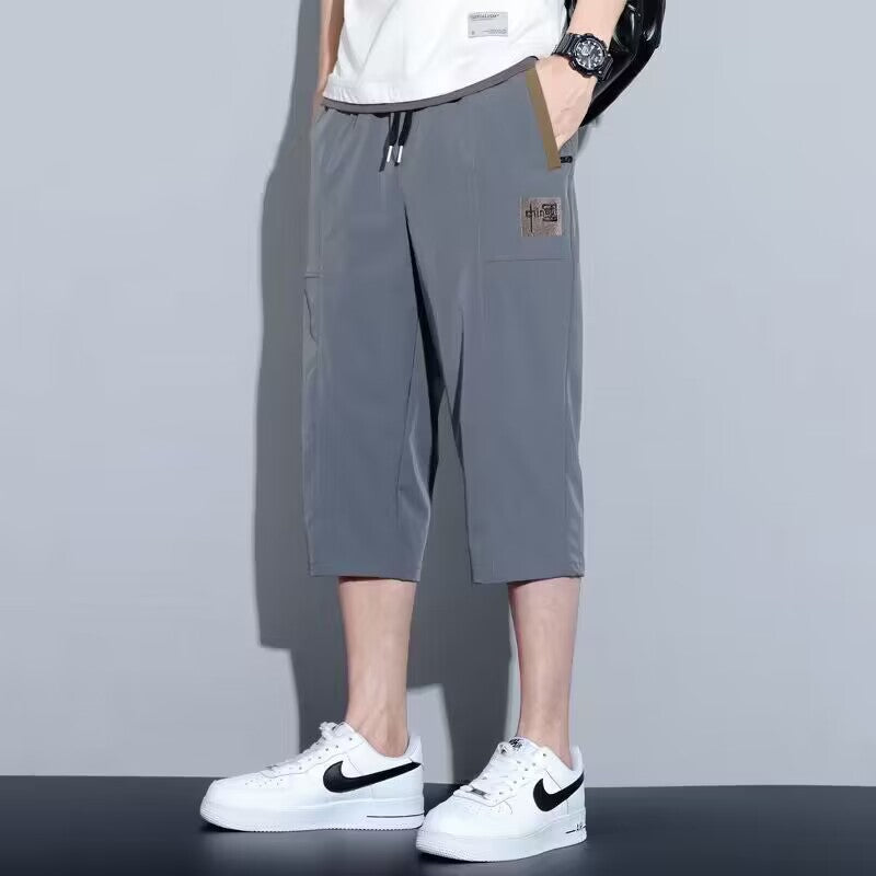The Aero-Chill Ice Silk Trouser | Summer Quick-Dry Seven-Point