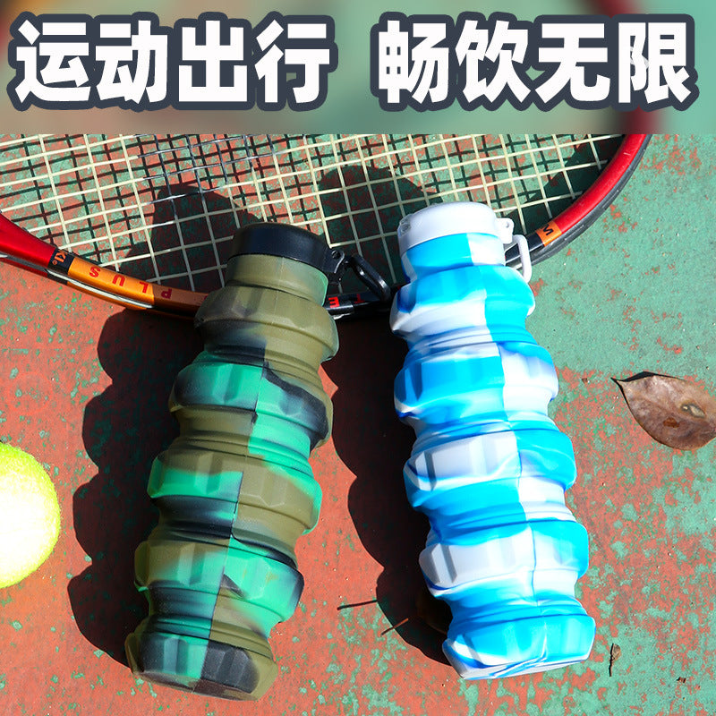 Foldable Food-Grade Silicone Travel Bottle for Outdoor Sports