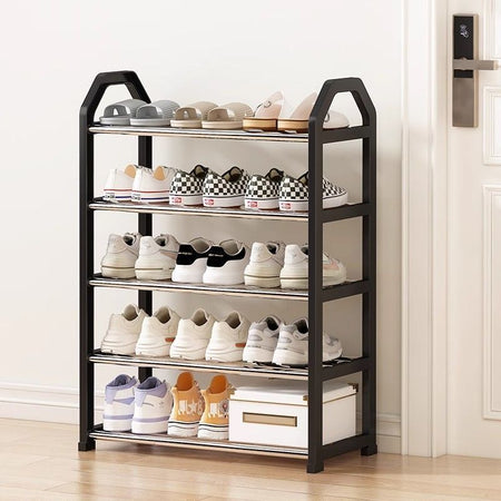 White Multi-Tier Dust-Proof Entryway Shoe Cabinet and Organizer