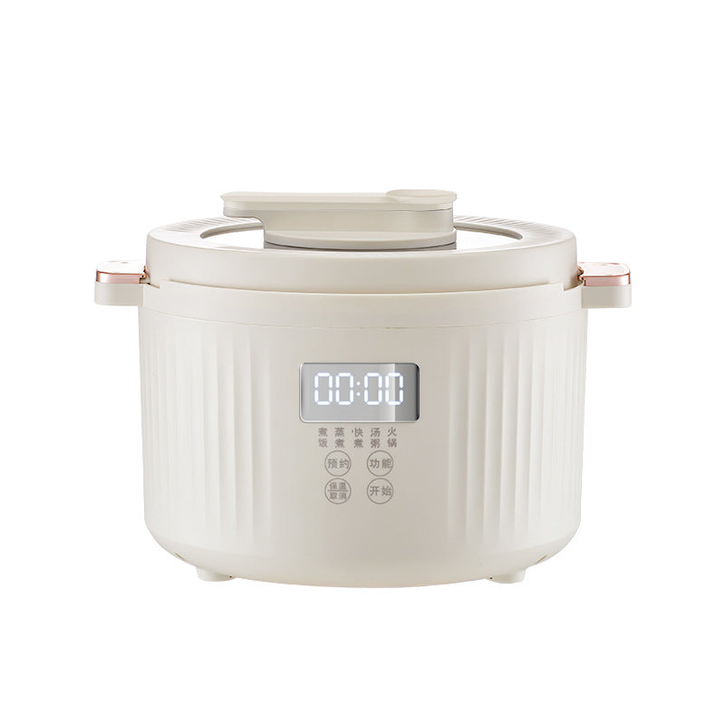 Multi-Functional Electric Cooking Pot with Steaming Tier